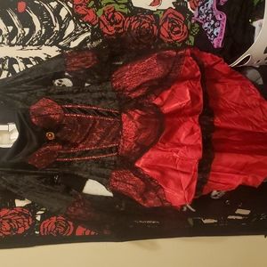Beautiful vampire lady costume dress
